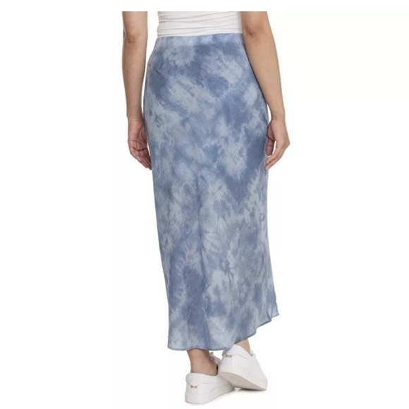 Madewell Cloud Midi Skirt Blue Tie-Dye Print Pull-On Size 6 NWT - Picture 2 of 4